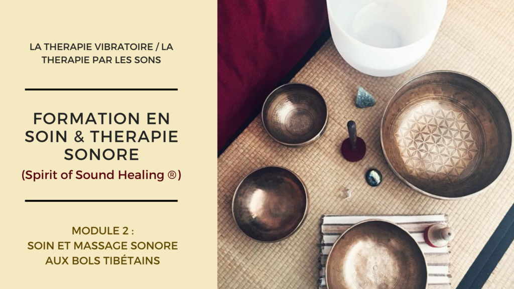 formation MODULE 2 : Soins & Massages Sonores aux bols Chantants ( Spirit Of Sound Healing ) Manuel Mahé Sonothérapeute