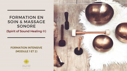 formation INTENSIVE (MODULE 1 ET 2) : Soins & Massages Sonores aux bols Chantants ( Spirit Of Sound Healing ) Manuel Mahé Sonothérapeute