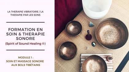 formation MODULE 1 : Soins & Massages Sonores aux bols Chantants ( Spirit Of Sound Healing ) Manuel Mahé Sonothérapeute
